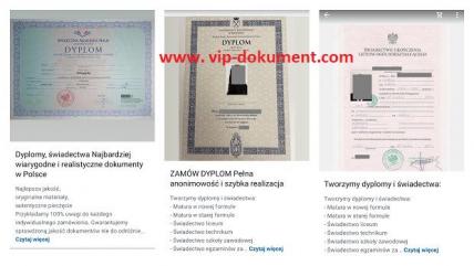 Dyplom wyższej uczelni, średnie matura w 7 dni.