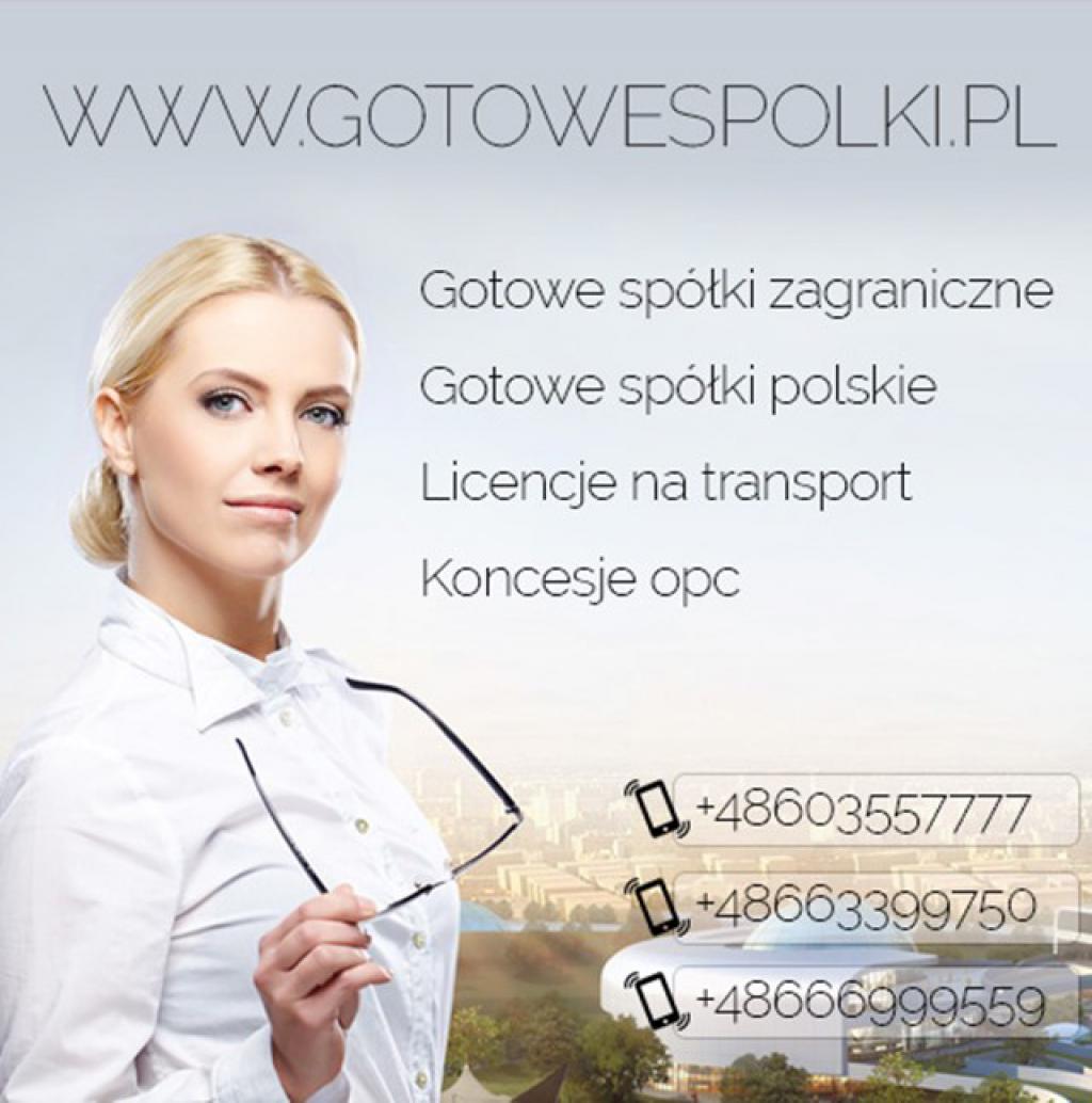 GOTOWE SPÓŁKI Z LICENCJĄ NA TRANSPORT MIĘDZYNARODO