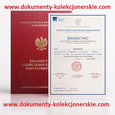 Legalny dyplom Studia Matura Magister Licencjat