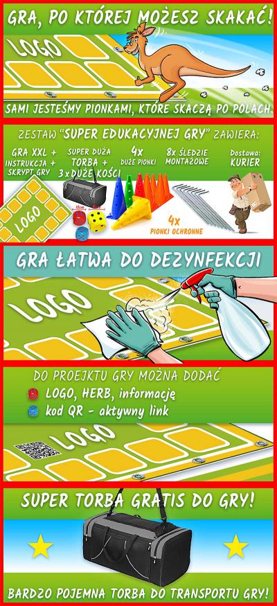 MEGA GRY XXL dla DZIECI do skakania wielki format 