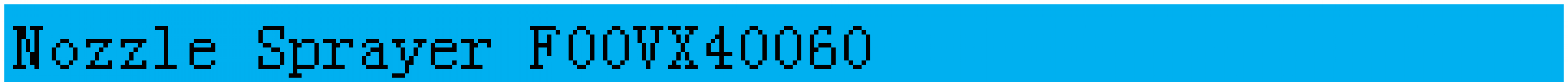 Nozzle Sprayer F00VX40060 Nozzle Sprayer L374