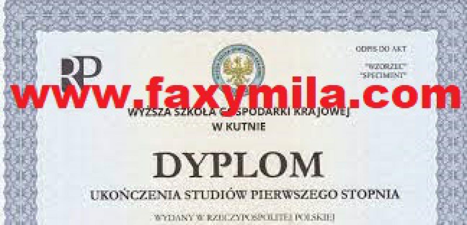 Oferuje Dyplomy uniwersytetów, świadectwa, dyplomy