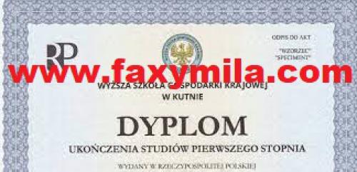Oferuje Dyplomy uniwersytetów, świadectwa, dyplomy
