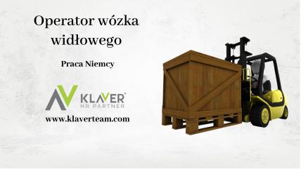 Praca Niemcy Operator/Kierowca Wózka Widłowego