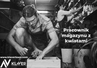 Praca za granicą- Pracownik magazynu z kwiatami