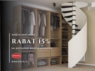 Schody z rabatem 15%