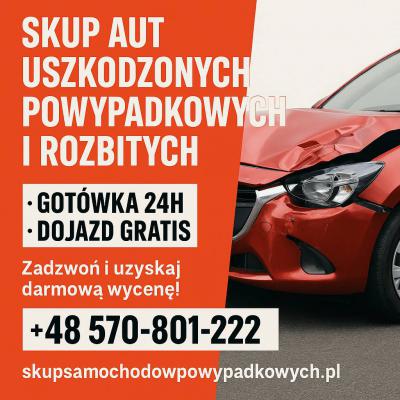 Skup aut powypadkowych Sanok /Podkarpackie 
