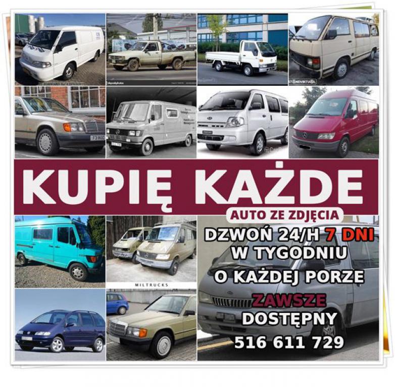 Skup Sprinter Kaczka Hiace Pregio H100 Vario Hilux